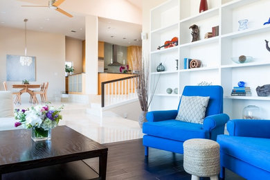 Living room - contemporary living room idea in Austin