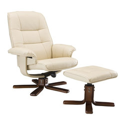 Carter Reclining Chair and Ottoman - Recliner Chairs