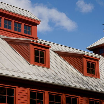 Barn with windowed cupolas
