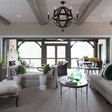 Family room white trim/dark trim