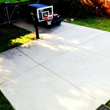 john j's Pro Dunk Silver Basketball System on a 35x35 in nashvile, TN