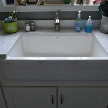 Medallion White Icing Cabinetry with Beadboard doors