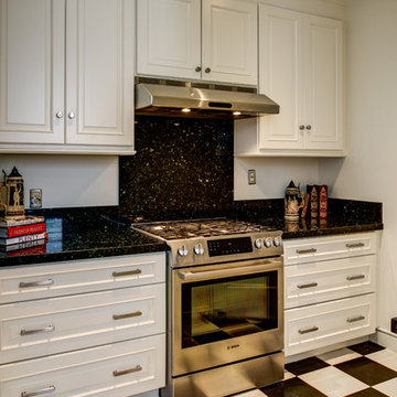 Black and White San Francisco Kitchen- Gilmans Kitchens and Baths