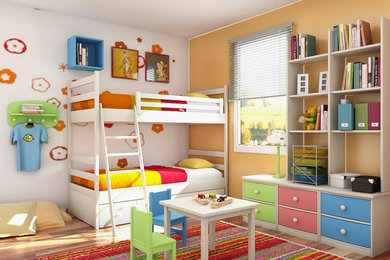 Kids room interior design and organization