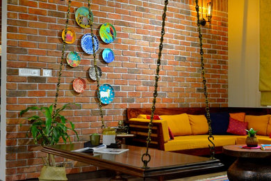 Living room - asian living room idea in Bengaluru