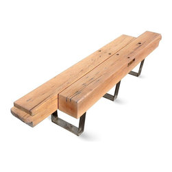 Staggered Heart Pine Bench - Indoor Benches