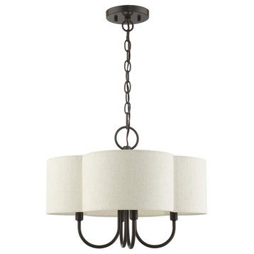 English Bronze French Country, Floral, Transitional, Chandelier