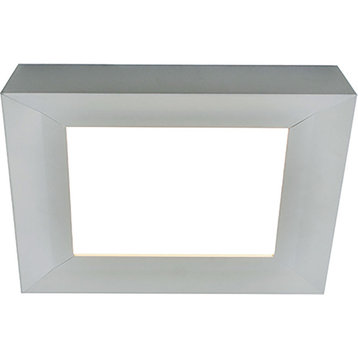 Zurich LED Square Surface Mount, Satin Nickel