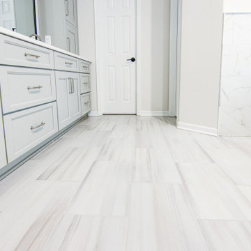 Tranquil Primary Bathroom Transformation, Lenexa Kansas