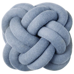 Contemporary Decorative Objects And Figurines Knot Cushion, Knot Blue