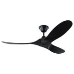 Monte Carlo Fans - Monte Carlo Fans 3MAVR52BKBK Maverick II - 52" Ceiling Fan - With a sleek modern silhouette, a DC motor and supMaverick II 52" Ceil Matte Black Black Ha *UL Approved: YES Energy Star Qualified: YES ADA Certified: n/a  *Number of Lights:   *Bulb Included:No *Bulb Type:No *Finish Type:Matte Black