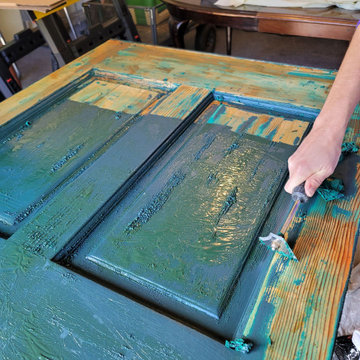 Stripping Old Paint to Uncover a Beauty.