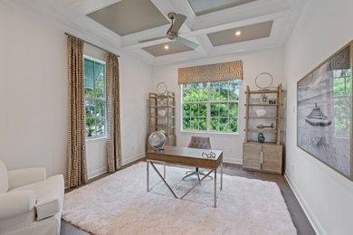 Home office - modern home office idea in Miami