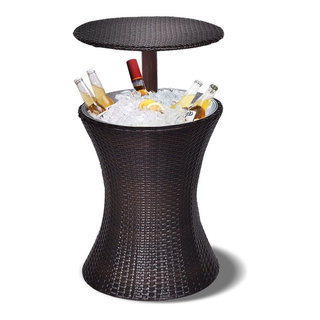 Details about   Cool Bar Ice Cooler Adjustable Rattan Table Outdoor Patio Party Pool Backyard 