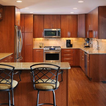 Modern, Full Overlay, Cherry Kitchen
