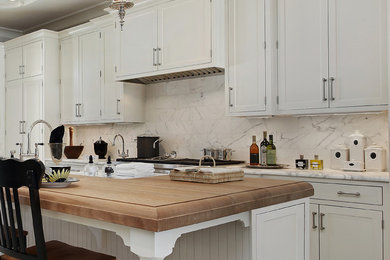 Kitchen - coastal kitchen idea in Providence