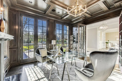Home office - home office idea in Chicago