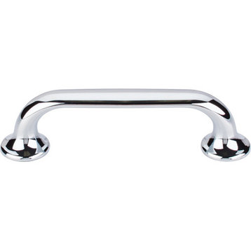 Top Knobs  -  Oculus Oval Pull 3 3/4" (c-c) - Polished Chrome