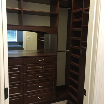 Grove Myrtle Melamine His and Her Custom Closets