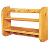 ALFI brand AB5508 18" Wall Mounted Wooden Shelf & Hooks