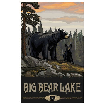 Paul A. Lanquist Big Bear Lake California Black Bear Art Print, 24"x36"