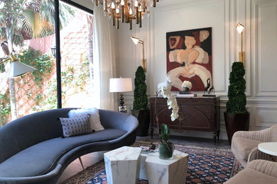 Living room - transitional living room idea in Other