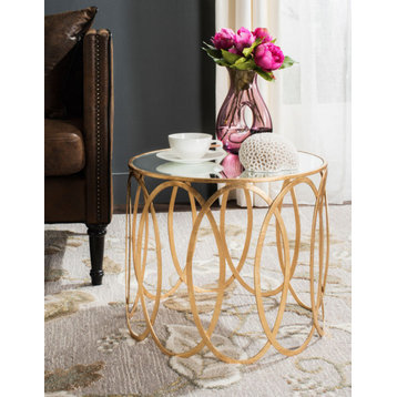Bailey Accent Table, Antique Gold