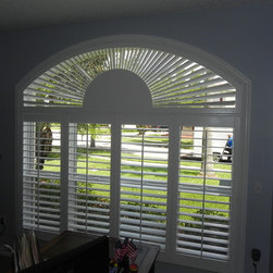 Arched Plantation Shutters from US Verticals - Interior Shutters
