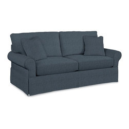 Beacon Hill Premier Sofa by La-Z-Boy shown in Indigo - Sofas