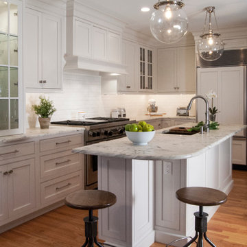 Merion Station, PA - Transitional White Kitchen