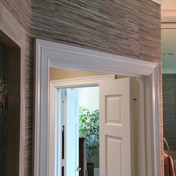 Challenge! Phillip Jeffries Grasscloth on Bullnose Corners