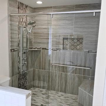 Frameless Slider Shower Glass