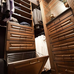 High End Walk-in Closets - Hampers