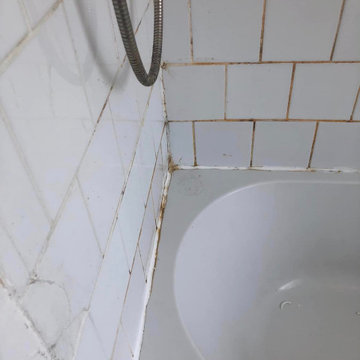 Ceramic Tiled Shower Cubicle Refreshed for new Tenants in Swanwick