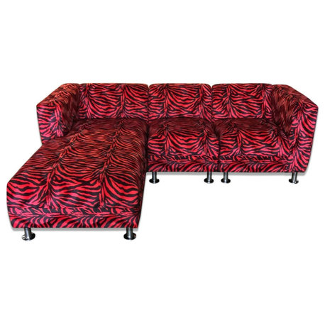 Contemporary Sectional Sofa, Upholstered Custom Modern 3 Piece Sectional