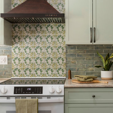 Calming Earthy Sage Green Kitchen