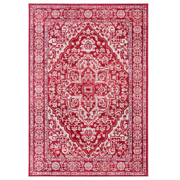Safavieh Brentwood BNT832 Rug 4'x6' Red/Ivory Rug