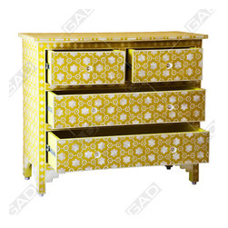 FLORAL CHEST OF 4 DRAWERS - Furniture