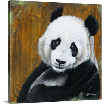 "Panda Smile" Wrapped Canvas Art Print, 16"x16"x1.5"