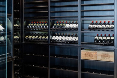 Wine cellar - contemporary wine cellar idea in Boston