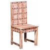 Alyssa Handcrafted Waffle Back Reclaimed Wood Dining Chair