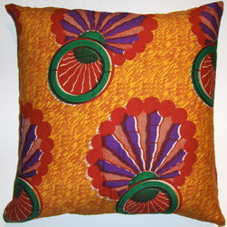 African  wax print pillow covers - Decorative Pillows