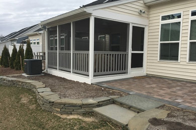 screened porch: solar screen shades