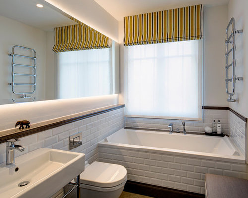 Moderne Badezimmer mit Metrofliesen - Design-Ideen & Beispiele für die