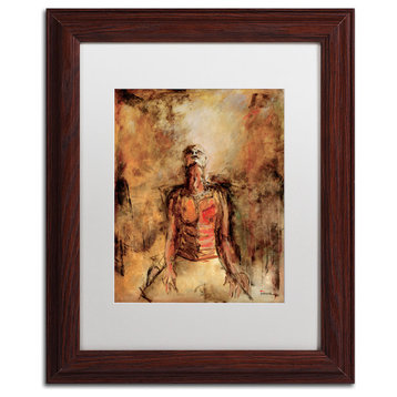 Joarez 'Totally Surrender' Framed Art, Wood Frame, 11"x14", White Matte