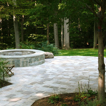 Round Fire Pit and Patio