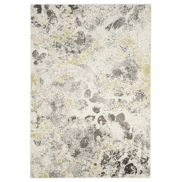Safavieh Watercolor Collection WTC696 Rug, Ivory/Grey, 2'7" X 5'
