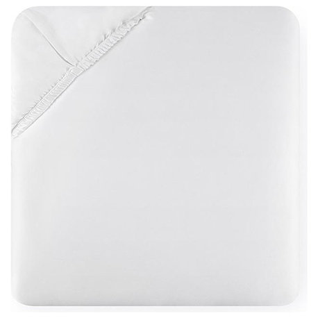 Giotto Fitted Sheets by Sferra, White, Full