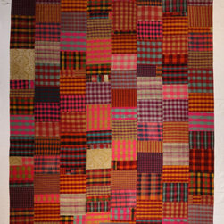 Vintage Turkish Patchwork Kilim 11' x 13' - Area Rugs