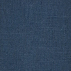 Bondi Blue Color Hudson Yarn Dyed Solid Cotton Blend Design Fabrics - Upholstery Fabric